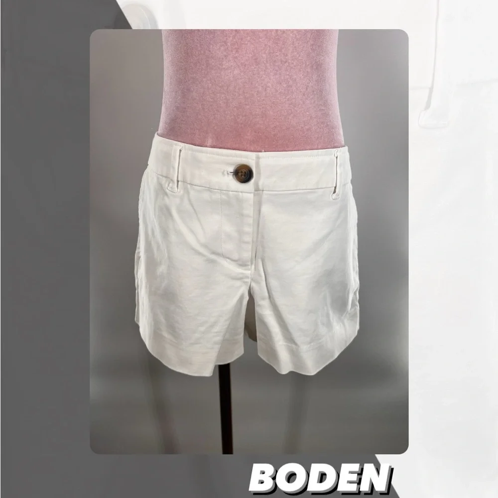 EUC Boden White Chino Shorts - Picture 1 of 10